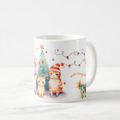 お正月のクリスマスとイベントをお待ちしております コーヒーマグカップ (正面右)