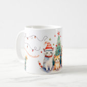 お正月のクリスマスとイベントをお待ちしております コーヒーマグカップ (正面左)