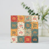 お正月のフラットなホリデーカード シーズンカード (スタンド正面)