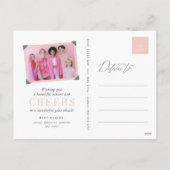 お正月の乾杯　スパークリングな光　スタイリッシュな写真 シーズンポストカード (裏面)