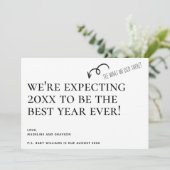 お正月の妊娠のお知らせを予定している シーズンカード (スタンド正面)