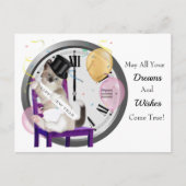 お正月の子時計はがき シーズンポストカード (正面)