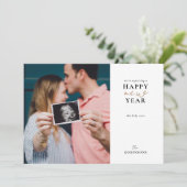 お正月の幸せな年賀状を期待する シーズンカード (スタンド正面)