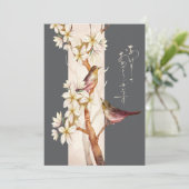 お正月の日本の花のアート シーズンカード (スタンド正面)