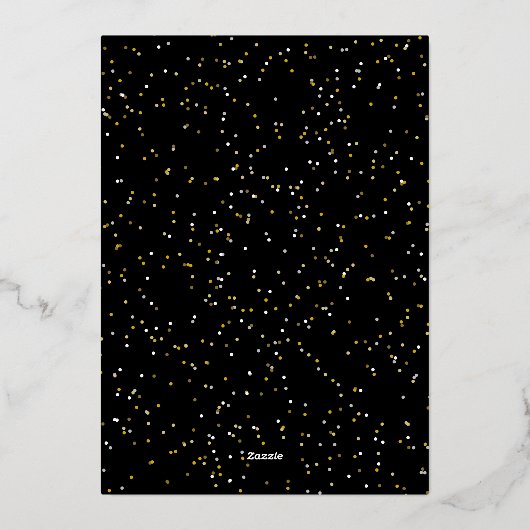 お正月の明るい色の縁起の良い2023年 箔シーズンカード (裏面)