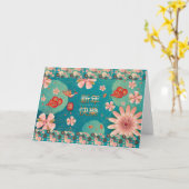 お正月の春の花の装飾 カード (黄色い花)