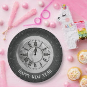 お正月の真夜中の月 ペーパープレート (パーティー)