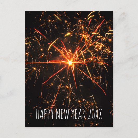 お正月の花火 シーズンポストカード (正面)