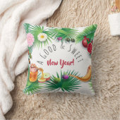 お正月は楽しい!ホリデーロシュハシャナ クッション (ブランケット)