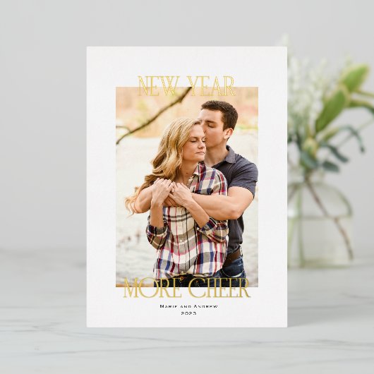 お正月をもっと華やかに 箔シーズンカード (立ち正面)