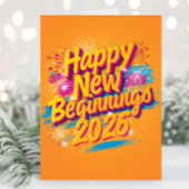 お正月カラフルなカード カード