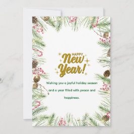 お正月カード | 現代のミニマルデザイン シーズンカード