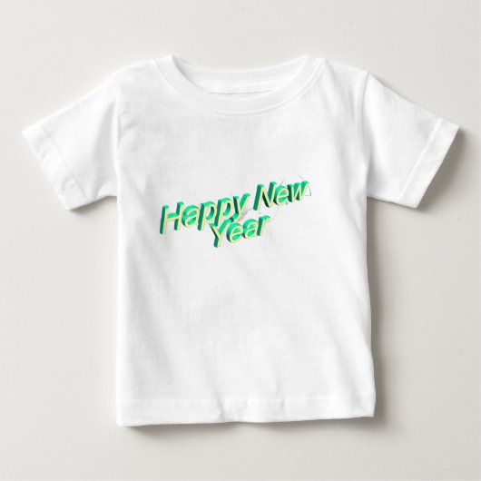 お正月ベビー服 ベビーTシャツ (正面)