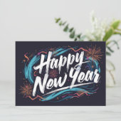 お正月休み エレガント フラット カード (スタンド正面)