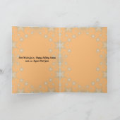 お正月 エレガントなクリスマスツリーの装飾 シーズンカード (内部)