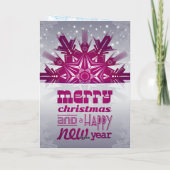 お正月 エレガント パープル シーズンカード (裏面)