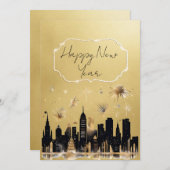 お正月 ゴールドとブラックの法人カード シーズンカード (正面/裏面)