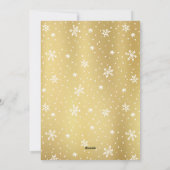 お正月 ゴールド インスタグラム フレーム フォト シーズンカード (裏面)