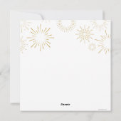 お正月 ゴールド 花火 ミニマリスト シーズンカード (裏面)