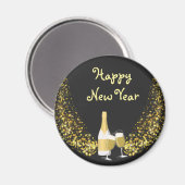 お正月 ハッピーニューイヤー マグネット (正面/裏面)