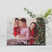 お正月 フォト エレガント モダン シーズンカード (スタンド正面)