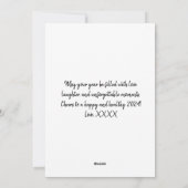 お正月 フォト エレガント モダン シーズンカード (裏面)