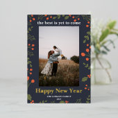 お正月 ホイル1 写真 植物園 植物 箔シーズンカード (立ち正面)