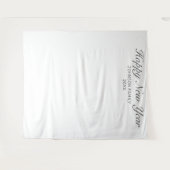 お正月 モダン ミニマル 白 フォト背景 タペストリー (正面(横))