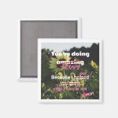 お母おもしろいさんからキッズユーモアへのひまわりマグネット マグネット (正面/裏面)