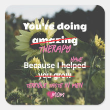 お母おもしろいさんから大人の子供までのひまわりシール