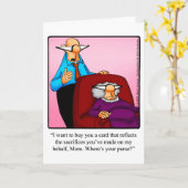 お母おもしろいさんの日のグリーティングカード カード (黄色い花)