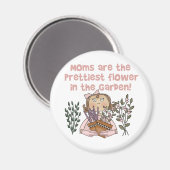 お母かわいらしさん花in the garden マグネット (正面/裏面)