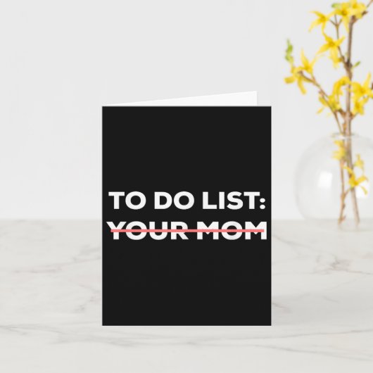 お母さおもしろいん皮肉なことわざをリストするには カード (黄色い花)