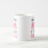 お母さおもしろいん素晴らクールしい コーヒーマグカップ (中央)