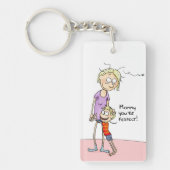 お母さんあなたは完全なKeychain キーホルダー (正面)