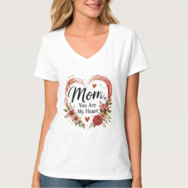 お母さんあなたは私の心の花 Tシャツ