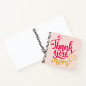 お母さんありがとうハートピンク ノートブック (内部)