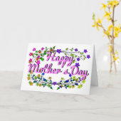 お母さんありがとう（おかあさんありがとう） カード (黄色い花)