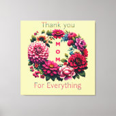 「お母さんありがとう。」 キャンバスプリント (正面)