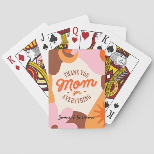 「お母さんありがとう」 トランプ (裏面)