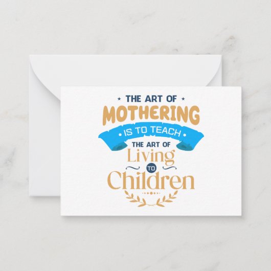 お母さんありがとう、愛を込めて ノートカード (裏面)