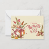 お母さんありがとう、愛を込めて ノートカード (正面)