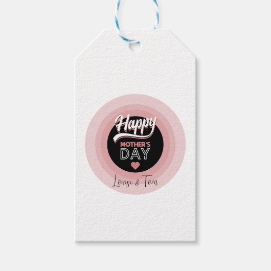 お母さんありがとう。母の日おめでとう。 ギフトタグ (正面)