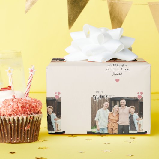 お母さんいつもありがとう ラッピングペーパー (誕生日パーティー)