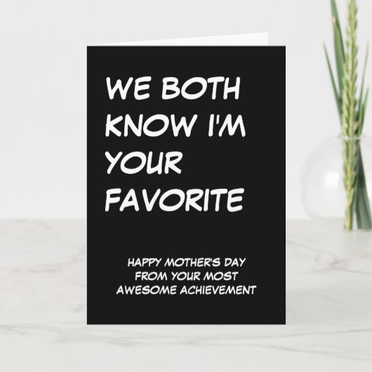 お母さんいつもありがとう！素敵な子供より カード (正面)
