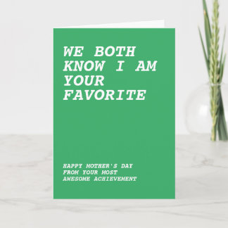 お母さんいつもありがとう 素敵な我が子より カード