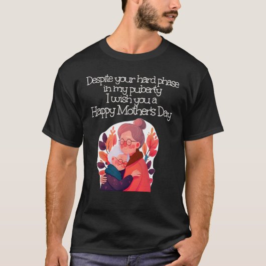 お母さんおめでとうございます Tシャツ (正面)