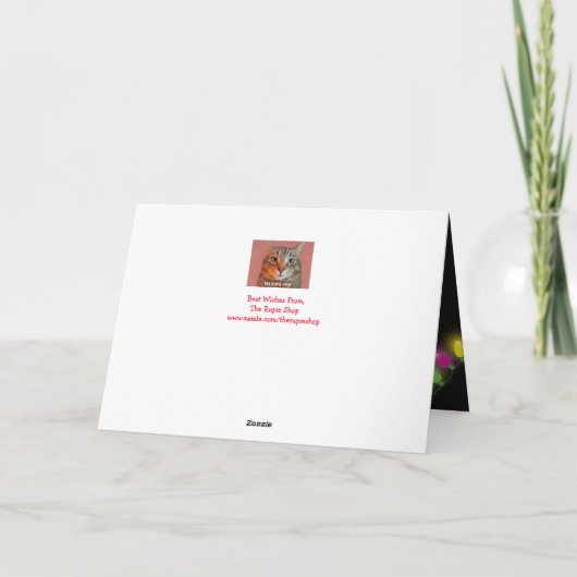 お母さんおもしろいのクリスマス シーズンカード (裏面)