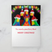 お母さんおもしろいのクリスマス シーズンカード (内部)