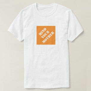 お母さんおもしろいパパお父さユーモアのあるんの日に気をつけなさい Tシャツ